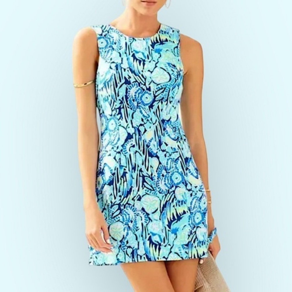 NWT NEW Lilly Pulitzer Mila Shift Dress Blue Size 0